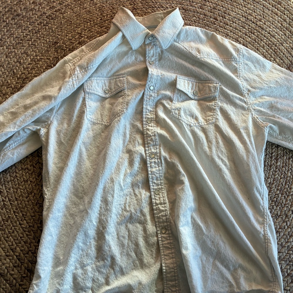James Campbell White Casual Cotton Button Down Shirt